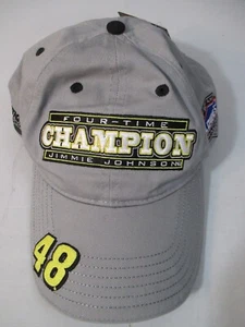 Jimmie Johnson Four-Time Champion #48 Lowes Hendrick Motor Sports Gray Hat NEW - Picture 1 of 12