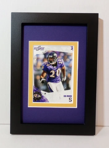 Ed Reed Baltimore Ravens Display Custom Framed NFL Football Card Plaque Cover