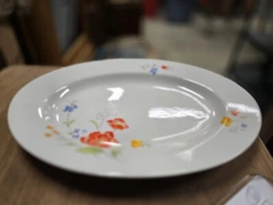 Fine China of Japan Platter "Poppy Garden" 12 1/2" Length VGC - Picture 1 of 6