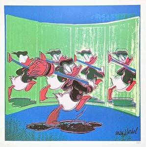 ANDY WARHOL - Donald Duck - signed, numbered edition 274/500, 50 x 50 cm, CMOA - Picture 1 of 6