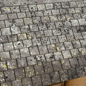 PRE WEATHERED ROOF SLATES (A5 SHEET) LASER CUT FOR N GAUGE MODEL RAILWAY-LX410-N - Picture 1 of 2