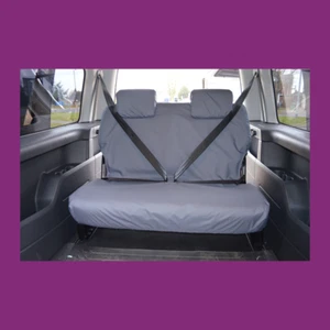 VW Caddy 2010-2021 Maxi Life Grey Tailored Rear 3rd Row Double Seat Cover - Picture 1 of 3