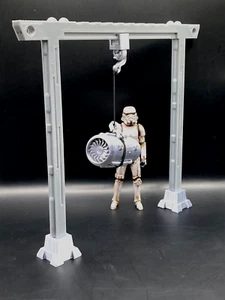 Custom Crane für Figur Diorama im Maßstab 1:18 Star Wars Gi Joe Prop - Bild 1 von 3