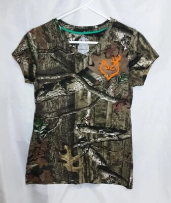 Camisa para mujer Mossy Breakup Infinity cuello en V pequeña 4-6 - NUEVA - K53 Foto 1 de 3