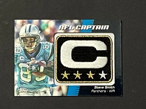 2012 TOPPS FOOTBALL STEVE SMITH NCP-SS NFL CAPTAIN PATCH CARD SSP RARE HTF - Picture 1 of 2