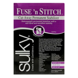 Sulky Fuse 'n Stitch™ Stabilizer - White - 24'' x 1 yd. Pkg - Picture 1 of 1