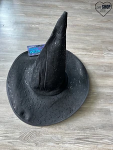 Fun World Black Sparkle Witch Hat Costume - Picture 1 of 7