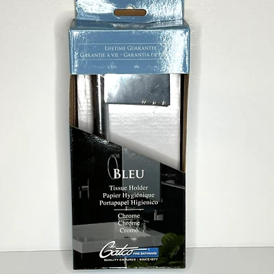Soporte de papel higiénico Gatco Bleu modelo 4713 de un solo poste cromado Foto 1 de 4