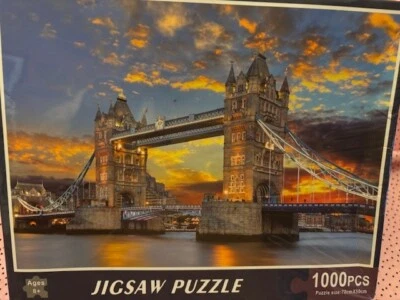 London Tower Bridge 1000 Pieces 19.25x27.5  DCBAHGFE Company NEW - Image 1 of 2