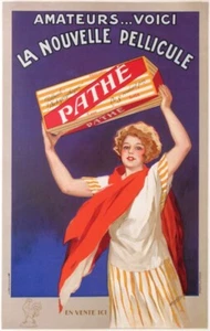 AMATEURS VOICI LA NOUVELLE PELLICULE PATHÉ 1920 VINTAGE POSTER - Bild 1 von 1
