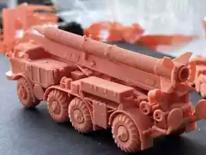 Missile tattico 9k52 non verniciato stampato in 3D 1/72/87/144 rana sovietica 7 missile - Foto 1 di 7