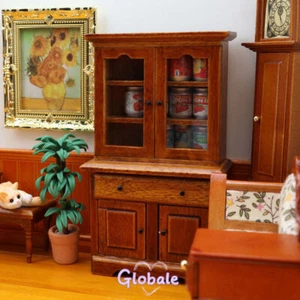 Puppenhaus Miniatur Maßstab 1:12 Victoria Bücherregal Vintage Holz Möbel - Bild 1 von 12