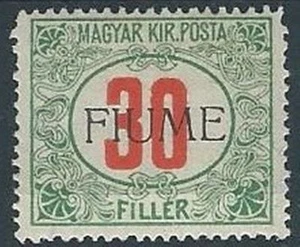 1918-19 FIUME SEGNATASSE 30 F MH * - RR13840 - Picture 1 of 2