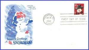 USA3 #3683 U/A ARTCRAFT FDC   Snowman Red Plaid Scarf s/a - Picture 1 of 1