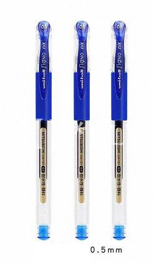 3PCS Uni-Ball Signo UM-151 0.5MM Blau Roller Kugelschreiber Neu - Bild 1 von 1