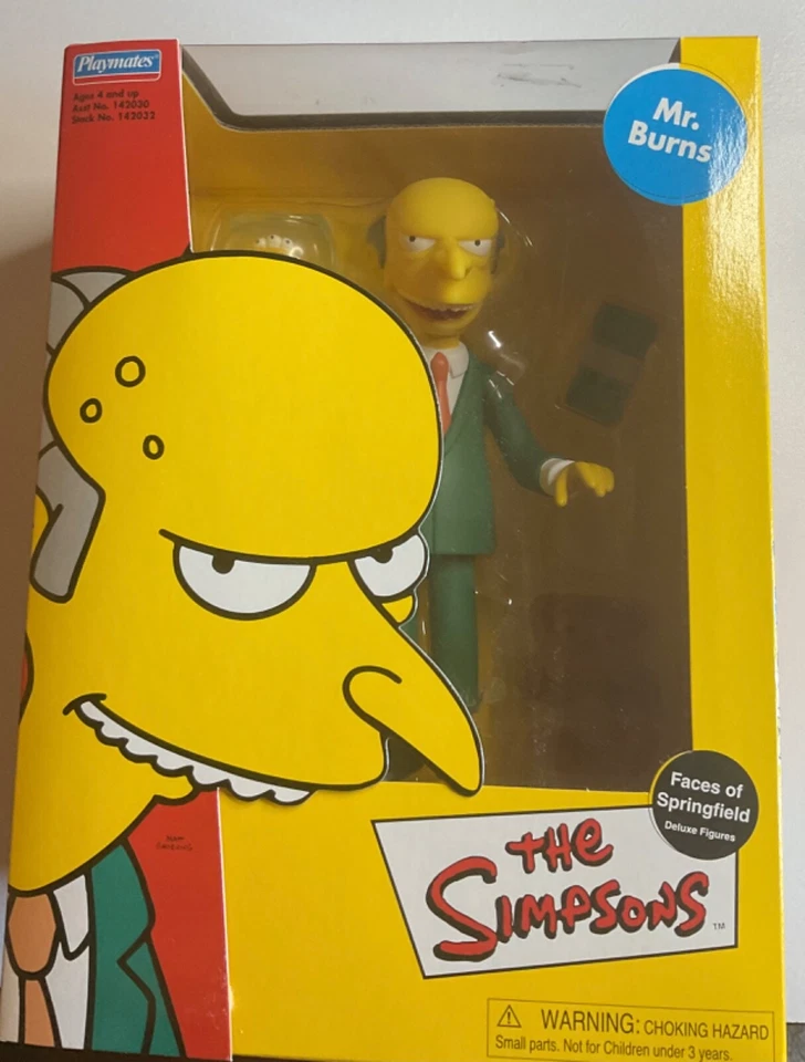 Playmates Toys Simpsons Mr. Burns Faces of Springfield Action Figure