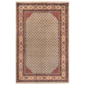 Alfombra persa anudada a mano Sarough 180x120 cm-india, oriente, alfombra, alfombra, beige - Imagen 1 de 14