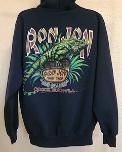 Ron Jon Surf Shop Felpa con Cappuccio Uomo Large "One of a Kind" Blu con Grafica Vintage - Foto 1 di 9
