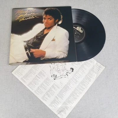 MICHAEL JACKSON • Thriller 1982 LP First Press w/o credits VG++ - Image 1 of 4