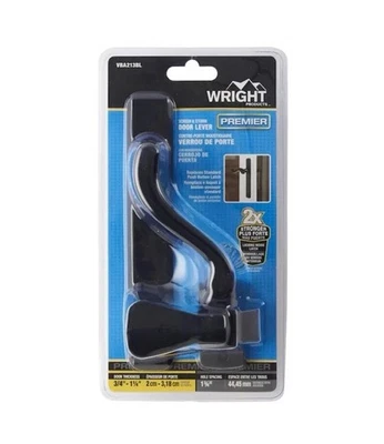 Nuevo pestillo de puerta de montaje en superficie Wright Products Bayfield Premier VBA213BL negro Foto 1 de 4