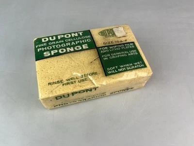 Esponja fotográfica vintage de celulosa de grano fino Dupont 10 A-F Foto 1 de 2