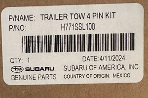 Genuine New OEM ~ 2025 Subaru Forester Trailer Hitch Wiring Harness ~ H771SSL100 - Picture 1 of 2
