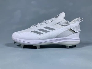 adidas Icon 7 Boost Metal Baseball Cleats White Gray S23847 Men's Size 13 - Picture 1 of 9