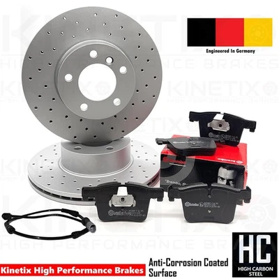 PARA BMW 420i 428i F32 F33 M DEPORTIVO PERFORADO DISCOS FRENO DELANTEROS PASTILLAS BREMBO 312mm Foto 1 de 4