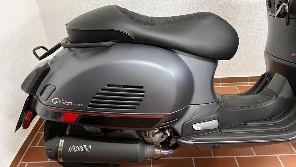 Sport Mono Sitzbank Keder Schwarz! Vespa GTS 125 300 2014-2025 Seat Sella - Bild 1 von 4