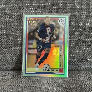 2023 Topps Merlin Soccer UCL Neymar Jr. Aqua Refractor SP /199 PSG - Bild 1 von 1