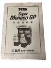 original Super Monaco GP Japanese Sega Arcade Video Game manual