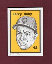 #42 LARRY DOBY, Indians | BASEBALL GREATS 1984-88 O'Connell&Son Ink LE/2,000