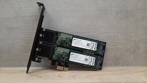 512GB M.2 SSD zu PCI-E Erweiterungskarte mit 2x 256GB M.2 SATA SSD 6Gb/s - Bild 1 von 12