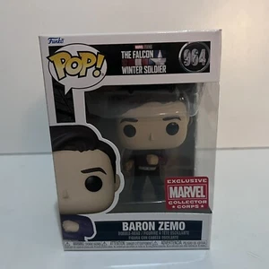 Funko Pop! Marvel The Falcon & Winter Soldier 964 Baron Zemo Collector Corps EXC - Picture 1 of 8