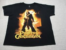 Rare Disney Pirates of the Caribbean Shirt 2XL XXL Johnny Depp Jack Sparrow 2004
