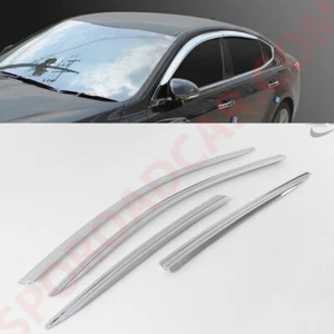 Chrome Window Sun Visor Cover Rain Molding Trim D-204 for KIA CADENZA K7 2016- - Picture 1 of 6