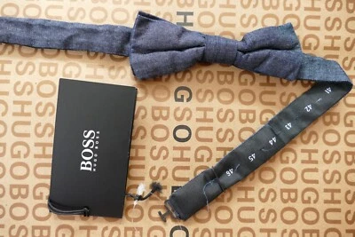 Nuevo Hugo BOSS Hombre Diseñador Unisex Azul Inteligente Esmoquin Baile de graduación Traje de Boda Camisa Moño Corbata Foto 1 de 4