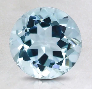 Masterpiece Collection: Round Genuine (Natural) Bright Sky Blue Topaz (4-11mm) - Picture 1 of 1