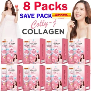 8X Colly J Collagen Dietary Supplement For Beuaty Skin Hair Joints Bones Nail - Picture 1 of 24