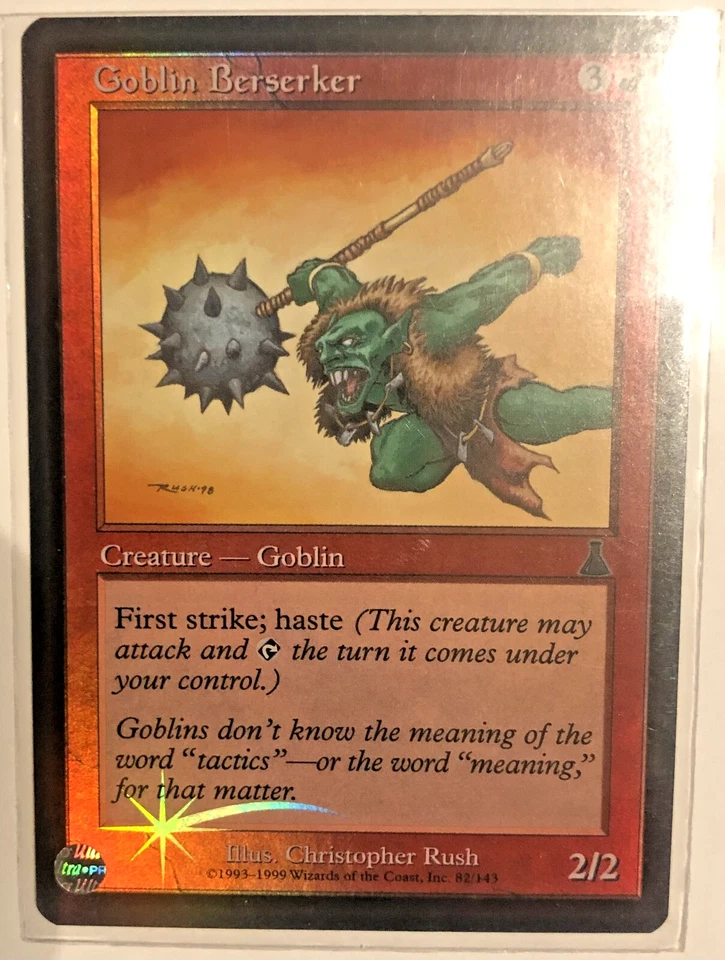 Goblin Berserker x1 1x FOIL Urza's Destiny NM MTG - Image 1 of 1
