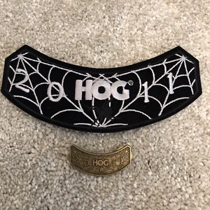 2011 HOG Harley Owners Group Rocker Patch & Pin Set Jacket Vest Davidson - Picture 1 of 2