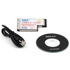 Express Card Expresscard 54mm to USB 3.0x2 Port Adapter LM