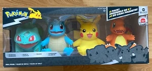 Pokemon Select Deluxe Vinyl  4PACK PIKACHU,BULBASAUR,SQUIRTLE & CHARMANDER 4+ - Picture 1 of 5