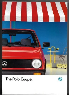 Volkswagen Polo Coupe 1987-1988 UK Market Sales Brochure 1050 & 1.3 S - Image 1 of 2