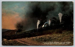 Vintage Postcard D & RG Train Crossing Soldier Summit Salt Lake City Utah 573 - Picture 1 of 2