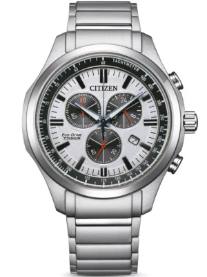 Citizen AT2530-85A Eco-Drive Titanio Cronografo Orologio Uomo - Immagine 1 di 4