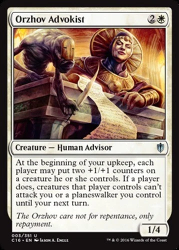 Orzhov Advokist ~ Lightly Played Commander 2016 MTG Magic UltimateMTG White Card - Image 1 of 1