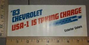1983 Chevrolet Color Chip Folder Brochure Caprice Camaro Malibu  - Foto 1 di 3