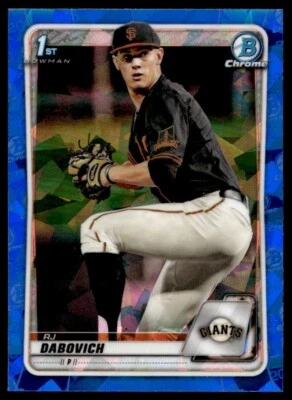 2020 Bowman Chrome Sapphire RJ Dabovich G11 San Francisco Giants #BD-148 - Image 1 of 2