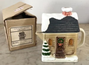 OTAGIRI Country Cottage Christmas Creamer, 50/913, w/box, Japan - Imagen 1 de 7